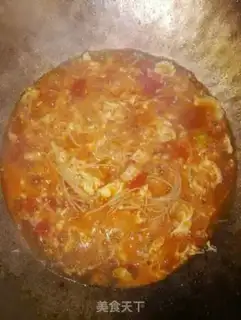 Make Golden fungus tomato egg soup step 6