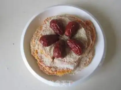 Make Red date rice evaporates pumpkins step 4