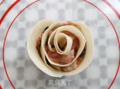 Make Rose dumplings step 8