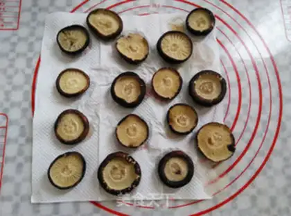 Make Ham sausage roasted mushrooms step 3