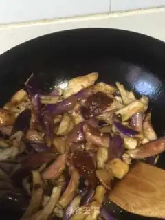 Make Meat and eggplant step 3