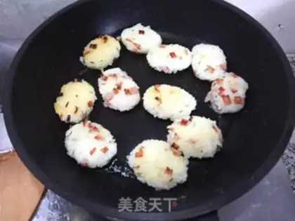 Make Ham onion pancakes step 11