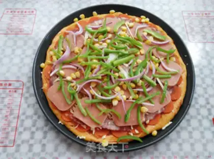 Make Gold-dry prawn pizza step 13
