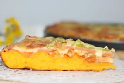 Make Gold-dry prawn pizza step 17