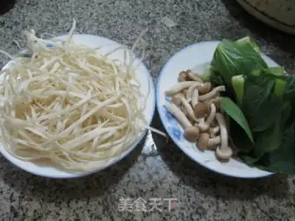 Make Crab mushroom soup noodles step 0