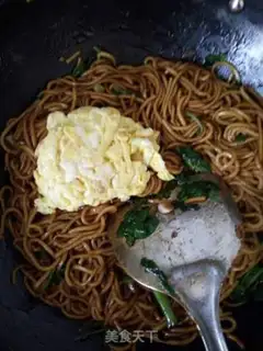 Make Egg and green noodles step 6