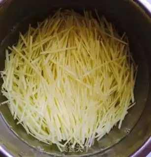 Make Clear the potatoes step 1