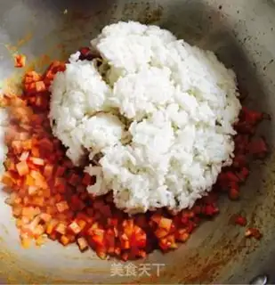 Make Tomato egg fried rice step 11