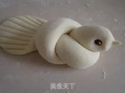 Make Little dove buns step 5