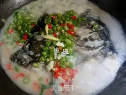 Make Boiled fish head step 8