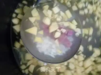 Make Potato pumpkin porridge step 1