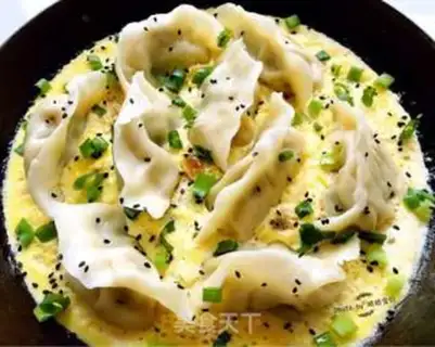 Make Fried eggs and dumplings step 6