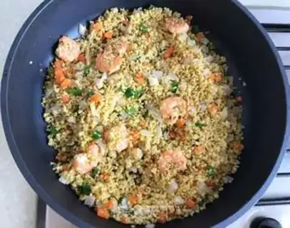 Make Shrimp rice step 10