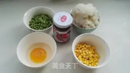 Make Egg fried rice step 1