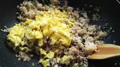 Make Egg fried rice step 9