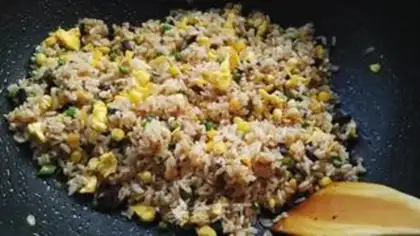Make Egg fried rice step 11