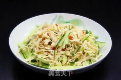 Make Chicken silk cucumbers step 5