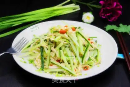 Make Chicken silk cucumbers step 6