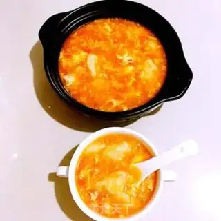 Make Tomato egg oak soup step 12