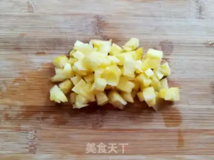 Make Pineapple silver spoon step 2