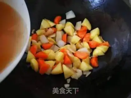 Make Curry meatballs for cooking step 3