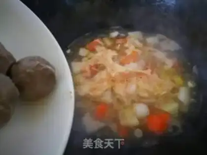 Make Curry meatballs for cooking step 4