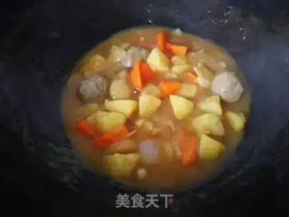 Make Curry meatballs for cooking step 6