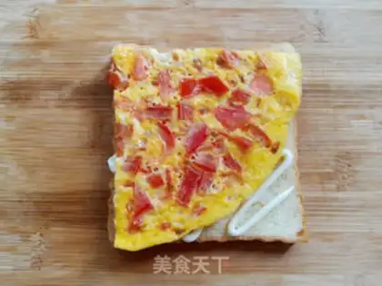 Make Tomato egg sandwich step 9