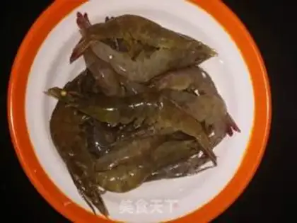 Make Shrimp with pepper and garlic step 1