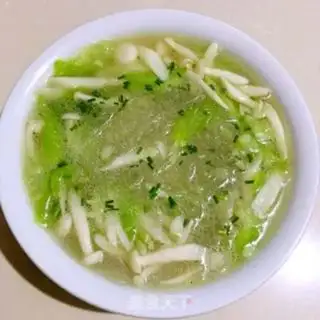 Make Seafood mushroom silk fan soup step 5