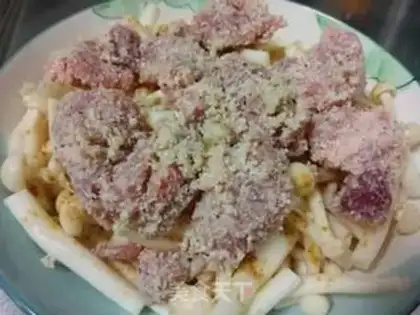 Make Seafood mushroom powdered ribs step 6