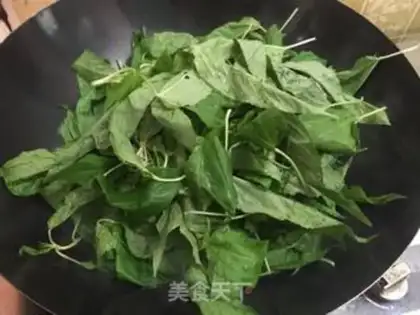 Make Garlic soy leaves step 3