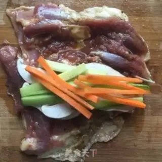 Make Duck vegetable rolls step 7