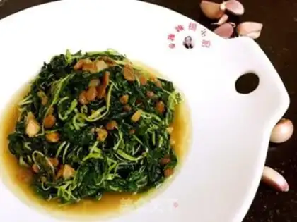 Make Garlic soy leaves step 14