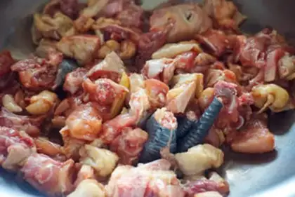 Make Spicy chicken step 1