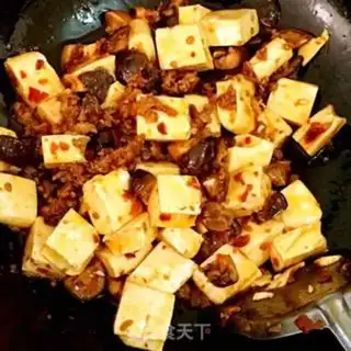Make Tofu with mushrooms step 6