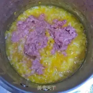 Make Beef pumpkin porridge step 4