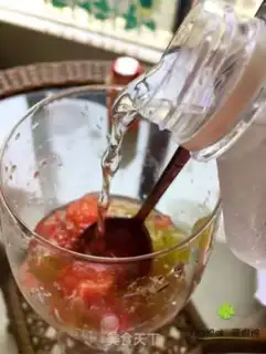 Make Soda and fruit step 1