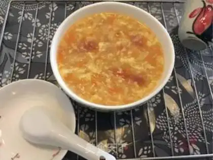 Make Carrot tomato omelette soup step 11