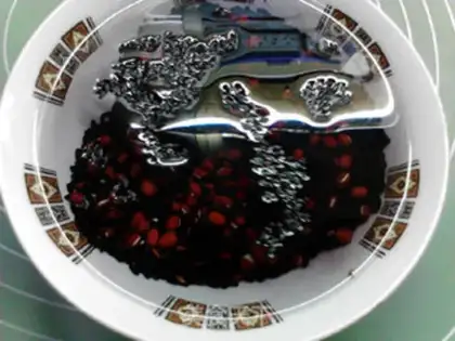 Make Red bean, black rice step 1