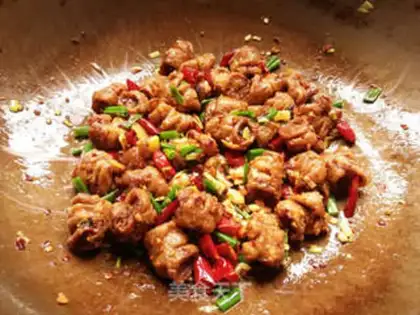 Make Dry pot spicy fatty sausage step 10