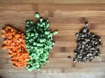 Make Colored egg fried rice step 0