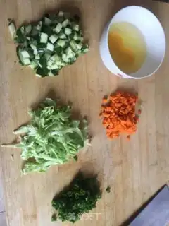 Make Onion egg fried rice step 0
