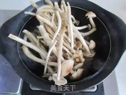 Make Tea, mushrooms, quail eggs step 5