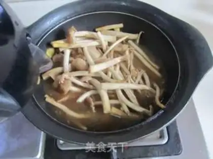 Make Tea, mushrooms, quail eggs step 6