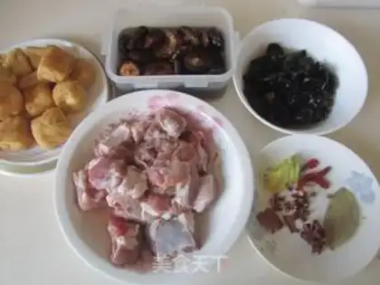 Make Mushroom tofu bubbling ribs step 0