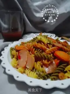 Make Spicy carrot ham and pasta step 8