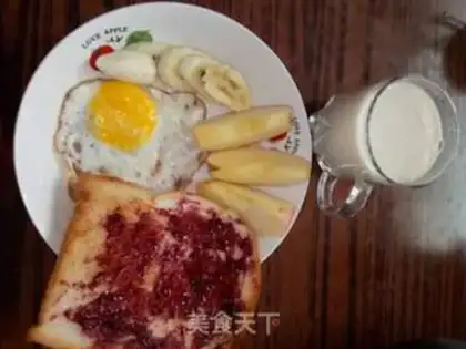 Make Toast and eggs step 1