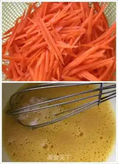 Make Egg carrots step 1