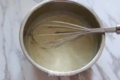 Make Pancake fruit step 1